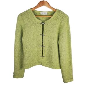 Great Cavalier Vintage Lime Green Cozy Cardigan. M/L. #242